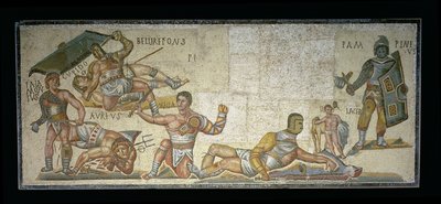 Kampf zwischen Gladiatoren, 320 n. Chr. von Roman